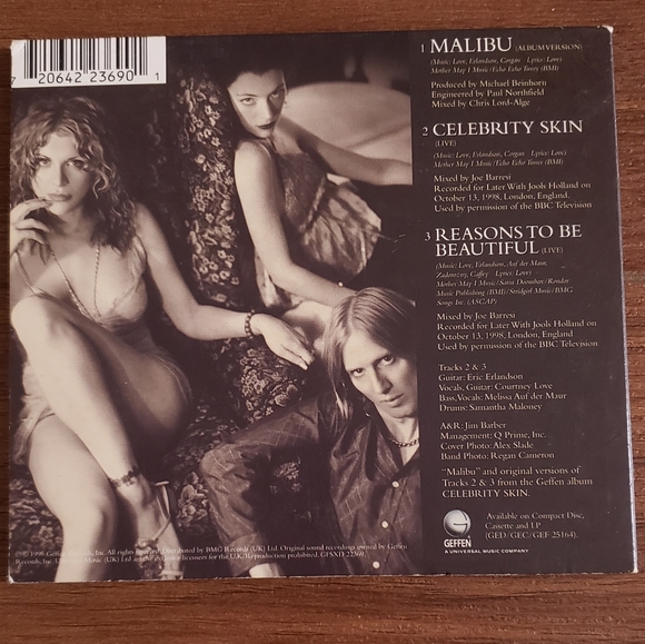 Hole - Malibu cd EP - Picture 6 of 6